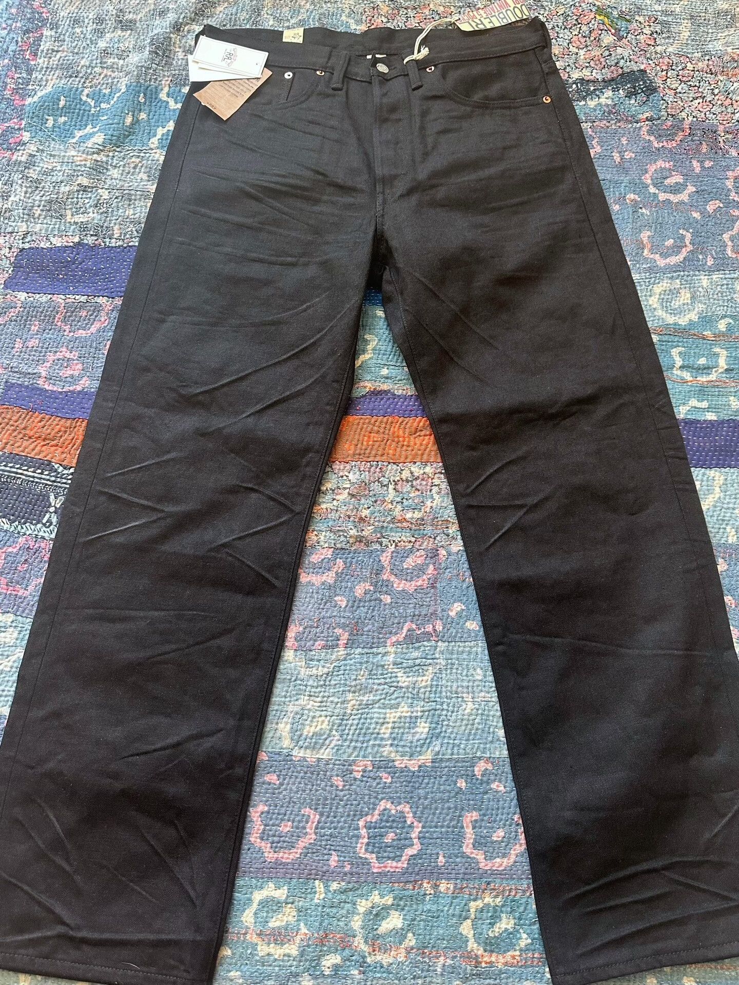 RRL Ralph Lauren rrl vintage distressed five-pocket jeans Size US 34 / EU 50 - 1 Thumbnail