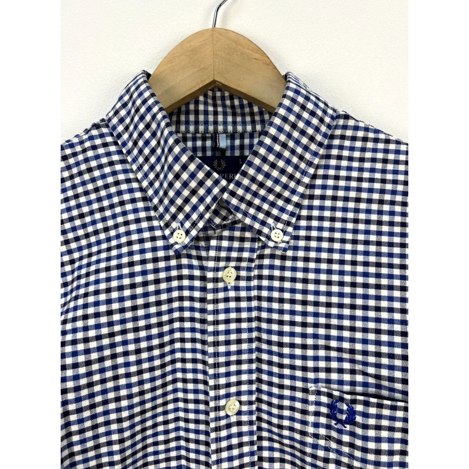 Fred Perry VINTAGE Fred Perry Shirt Mens L Long Sleeve Check Heavy Cotton Size Size US L / EU 52-54 / 3 - 2 Thumbnail