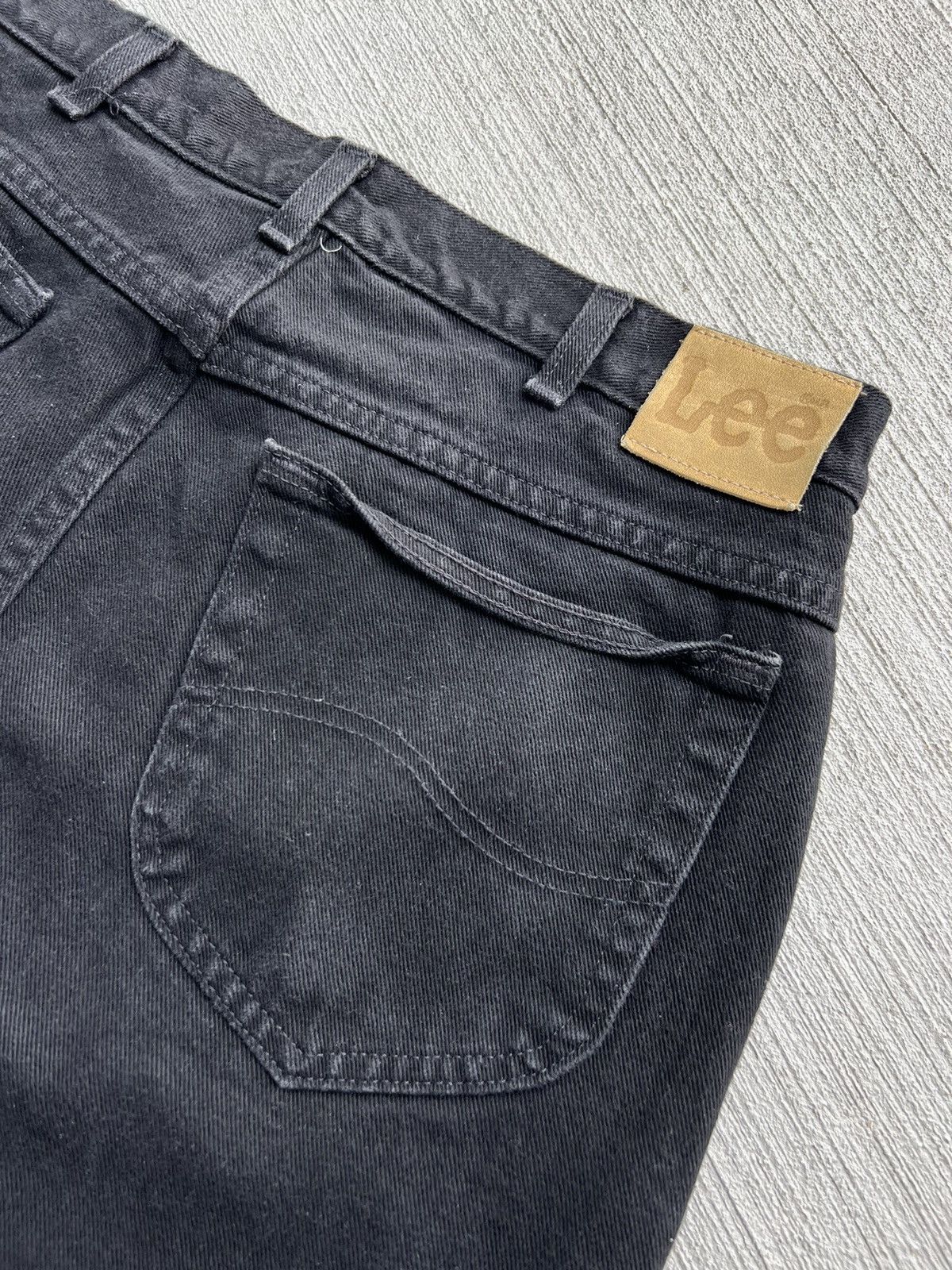Lee Vintage 90s Lee Black Denim Shorts Jorts Size US 38 / EU 54 - 4 Thumbnail