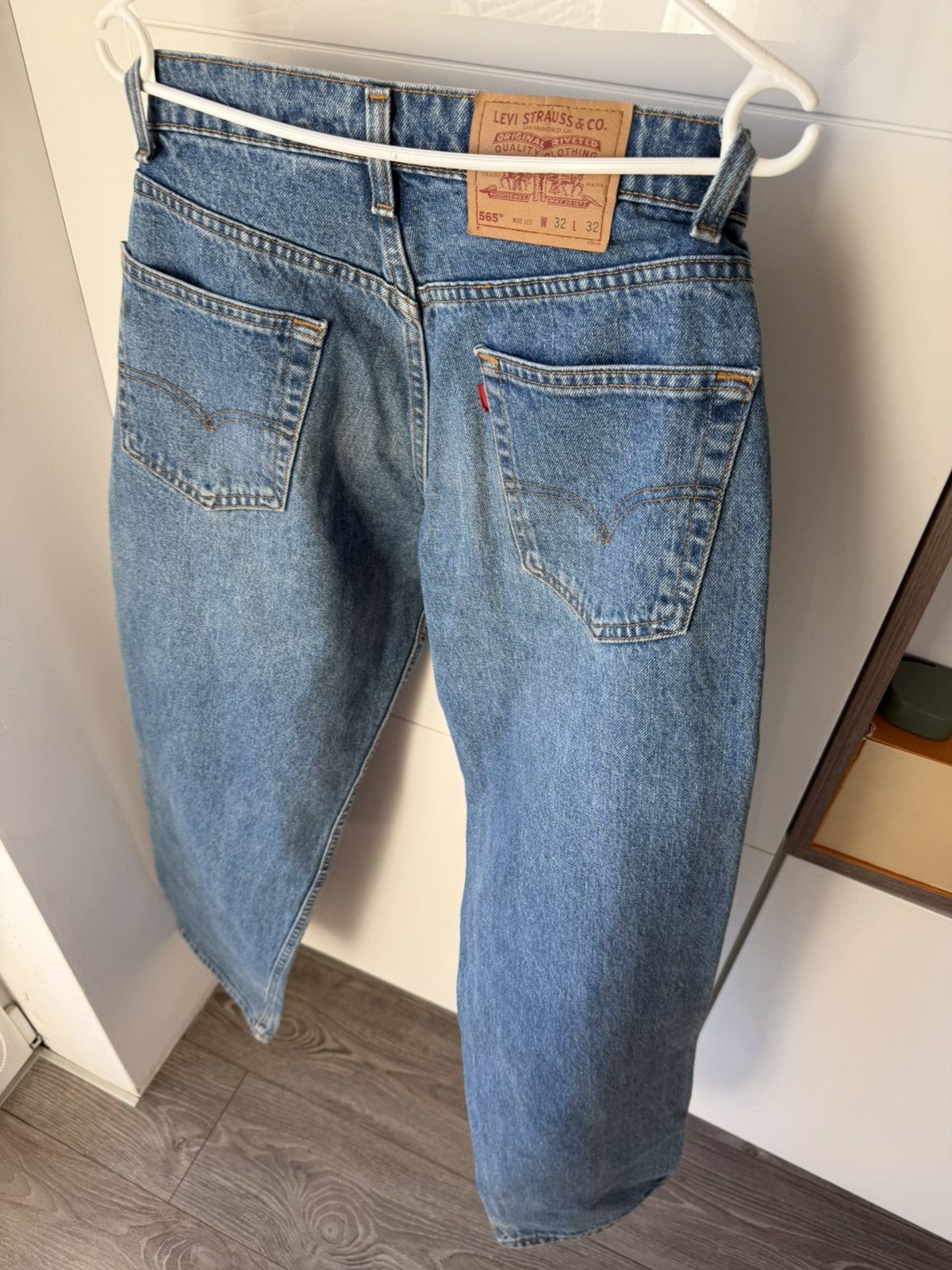 Levi's ‼️Vintage Levi’s Grey 565 Red Tab Denim Made in USA🇺🇸Jeans‼️ Size US 32 / EU 48 - 17 Thumbnail