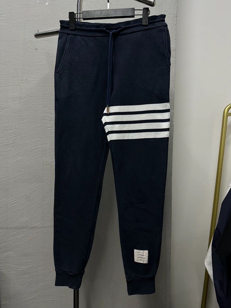 Thom Browne Thom Browne Blue and green striped trousers Size US 39 - 1 Thumbnail