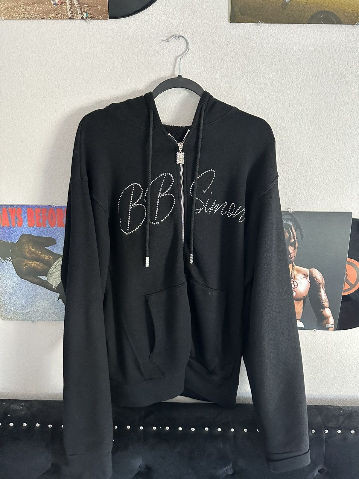 【XL】b.b. Simon® Zip Up Hooded Sweatshirt Supreme x B.B Simon® zip-up Hoodie | Grey | FARFETCH CA