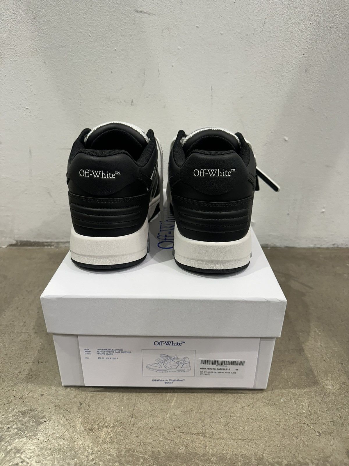 Off-White Off White Out Of Office Black White Sneaker Size US 10 / EU 43 - 4 Thumbnail