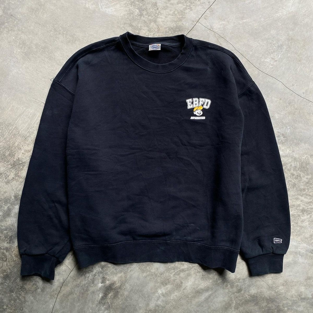 image of Ebbets Field Flannels Ebfd Ebbed Field Flannels Authentic Sweatshirt in Black, Men's (Size XL)