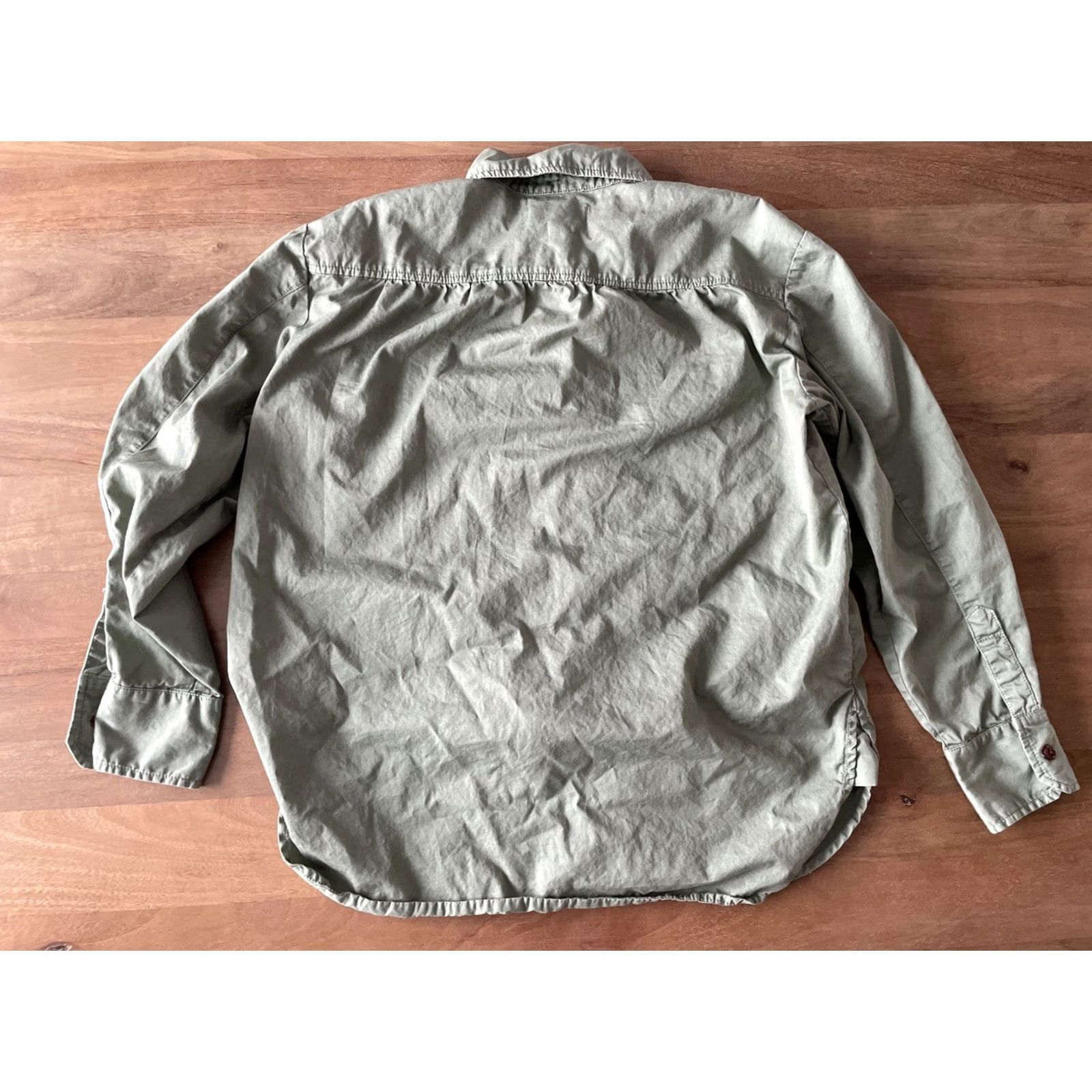 Madewell Madewell Shirt Womens Small Green Cargo Work Button Up Top Long Sleeve Pockets Size S / US 4 / IT 40 - 2 Thumbnail