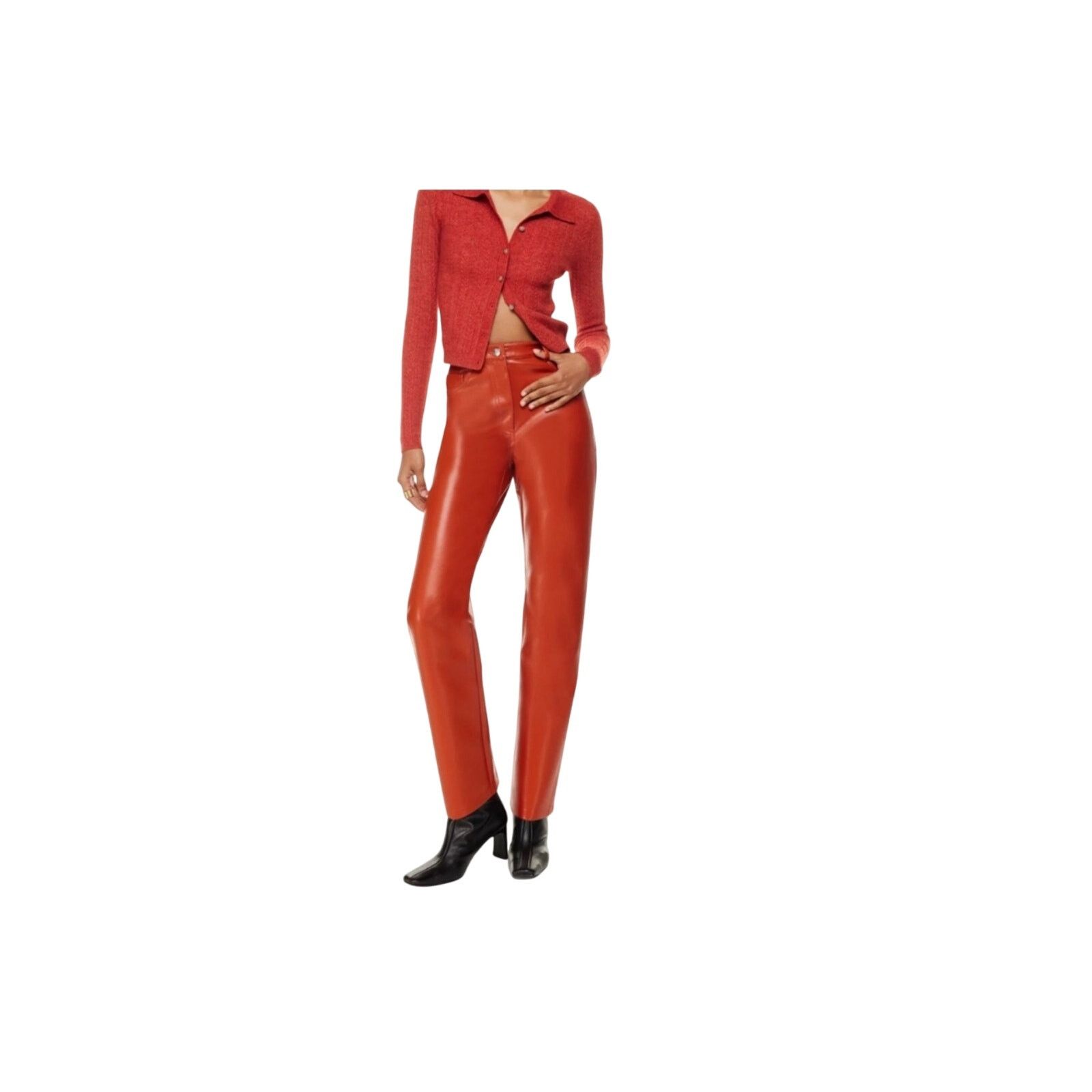 Aritzia Wilfred The Melina Faux Leather Pants Size 28" / US 6 / IT 42 - 1 Thumbnail