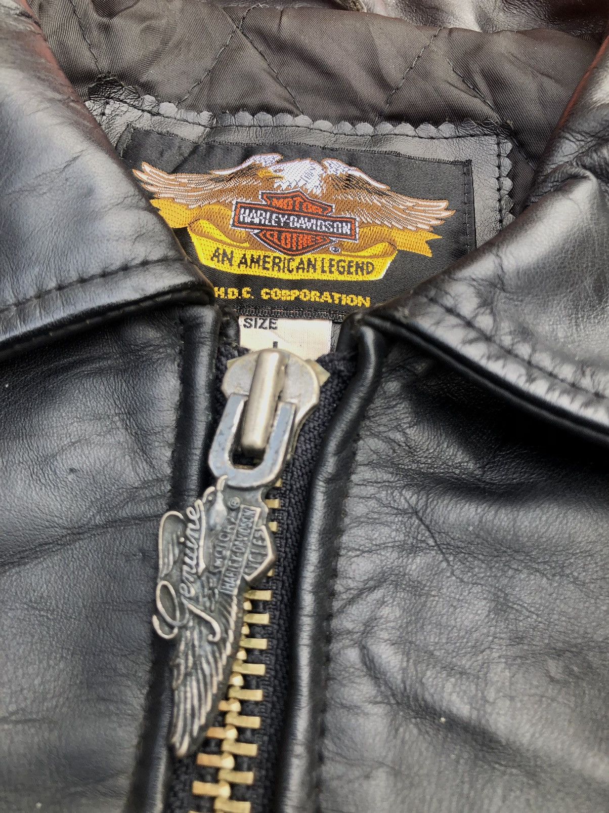 Harley Davidson HARLEY DAVIDSON LEATHER JACKET Size US L / EU 52-54 / 3 - 15 Thumbnail