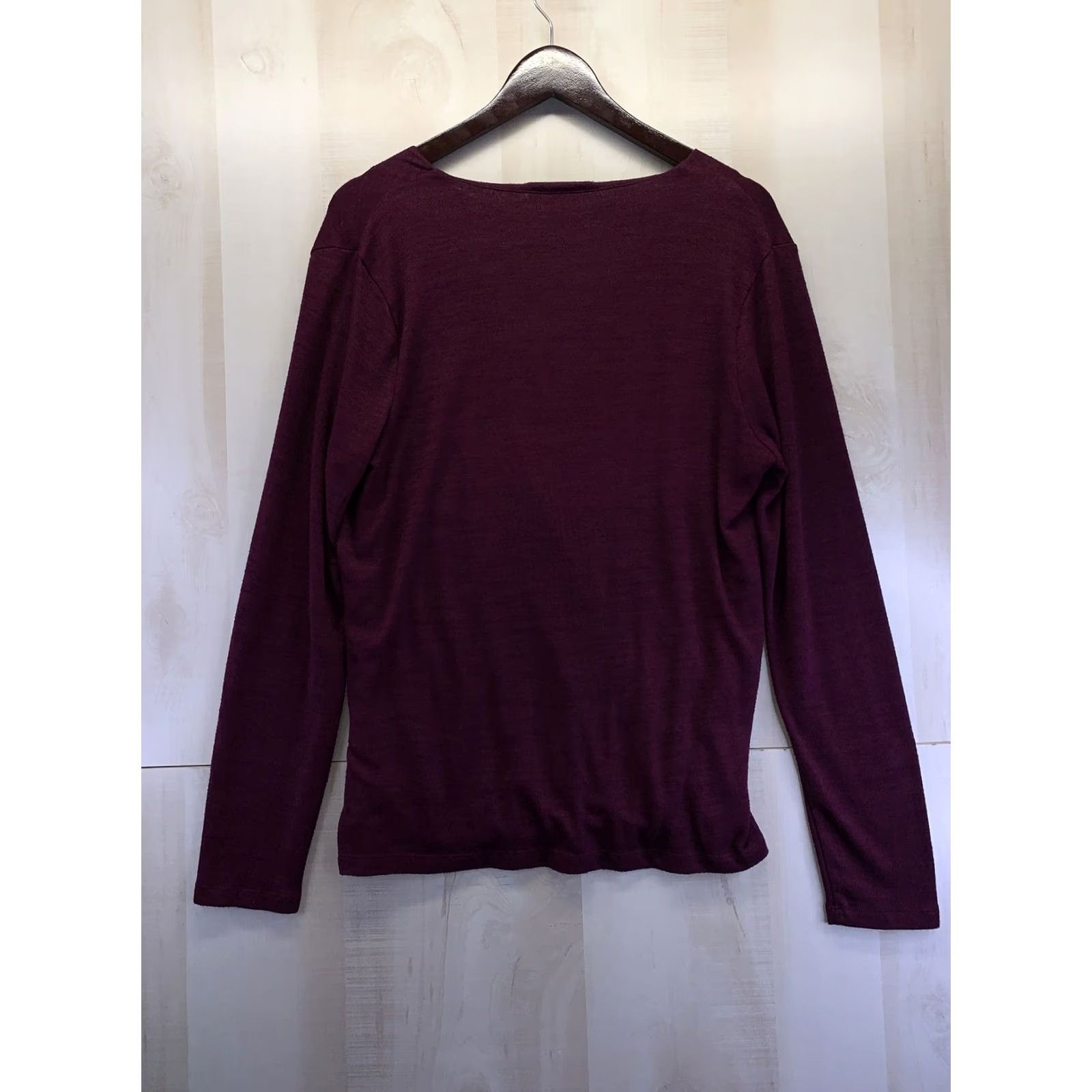 Banana Republic VINTAGE Banana Republic Womens V Neck Knit Purple Long Sleeve Sweater Top SZ M-5275 Size M / US 6-8 / IT 42-44 - 5 Thumbnail