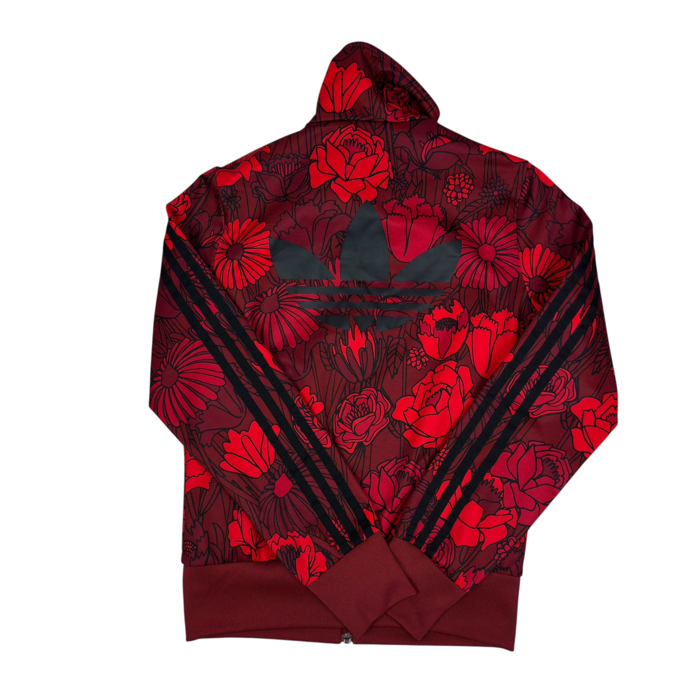 Adidas Adidas Originals Firebird Women's Red Floral Track Jacket S Size S / US 4 / IT 40 - 9 Thumbnail