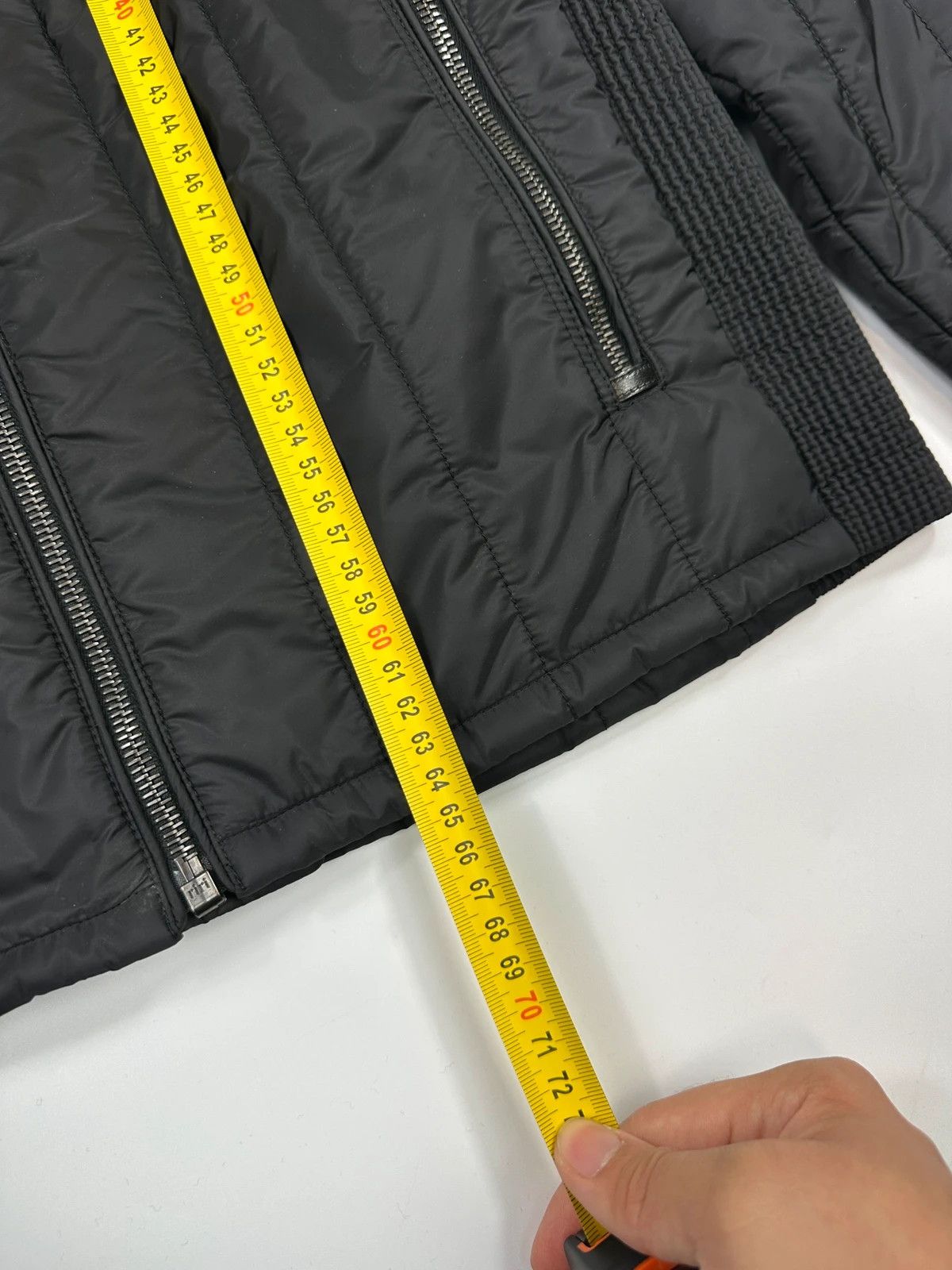 Prada Prada Milano Black Padded Quilted Nylon Jacket Ribbed Side Size US M / EU 48-50 / 2 - 12 Thumbnail