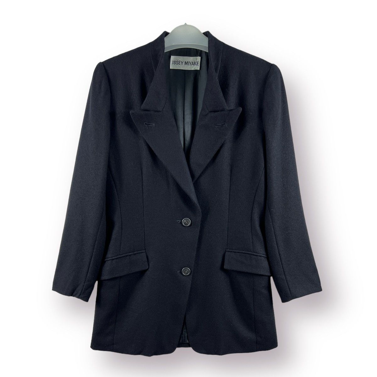 🔥 ISSEY MIYAKE STAND COLLAR WOOL JACKET - M