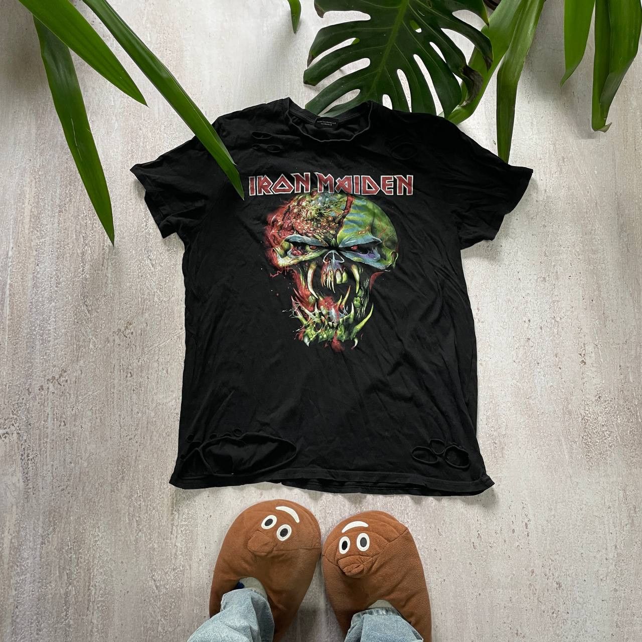 Band Tees × Iron Maiden × Vintage VINTAGE Y2K IRON MAIDEN RARE BAND DISSTRESED TEE Size US XL / EU 56 / 4 - 1 Thumbnail