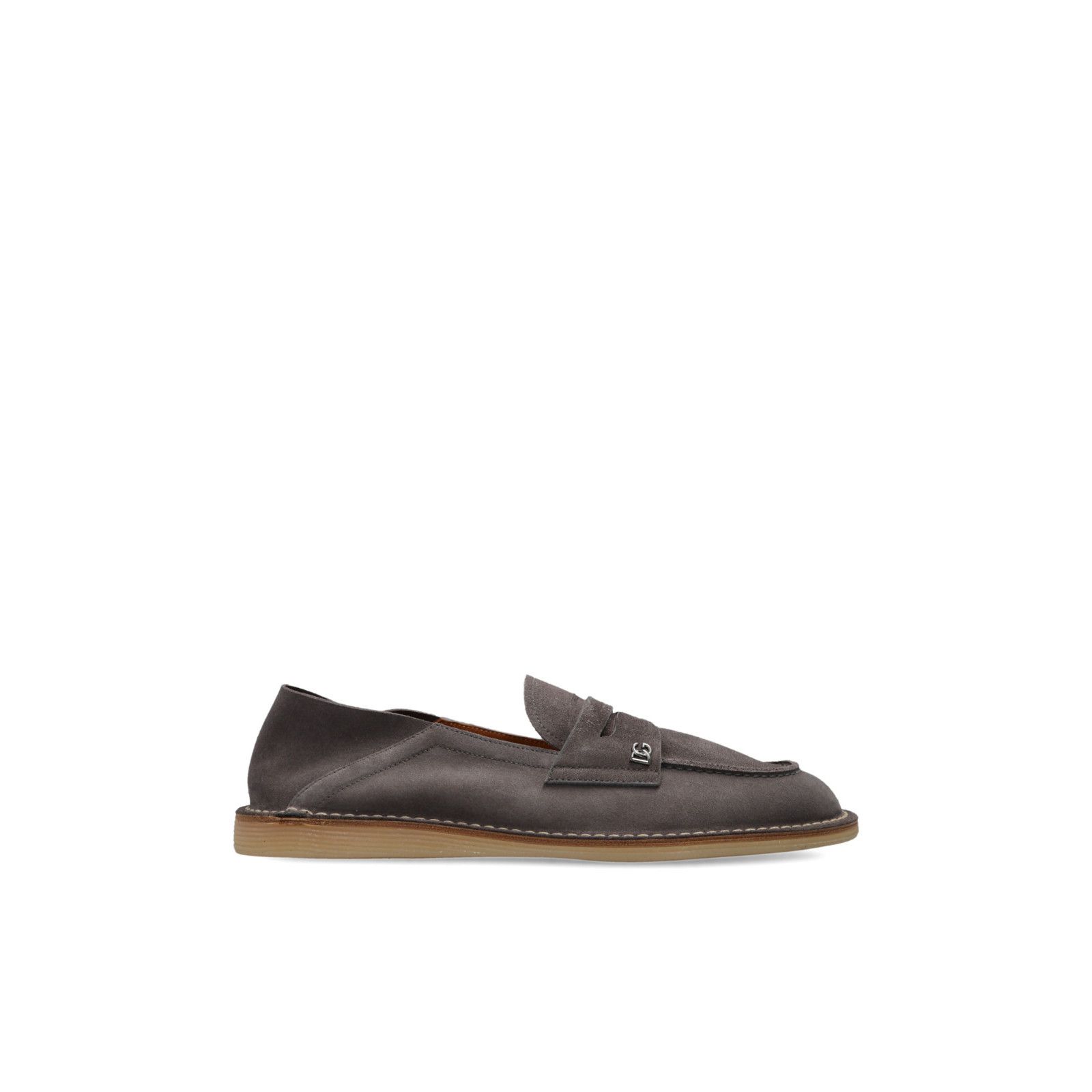 DOLCE&GABBANA Gray Suede Loafers New & Authentic (Men's size