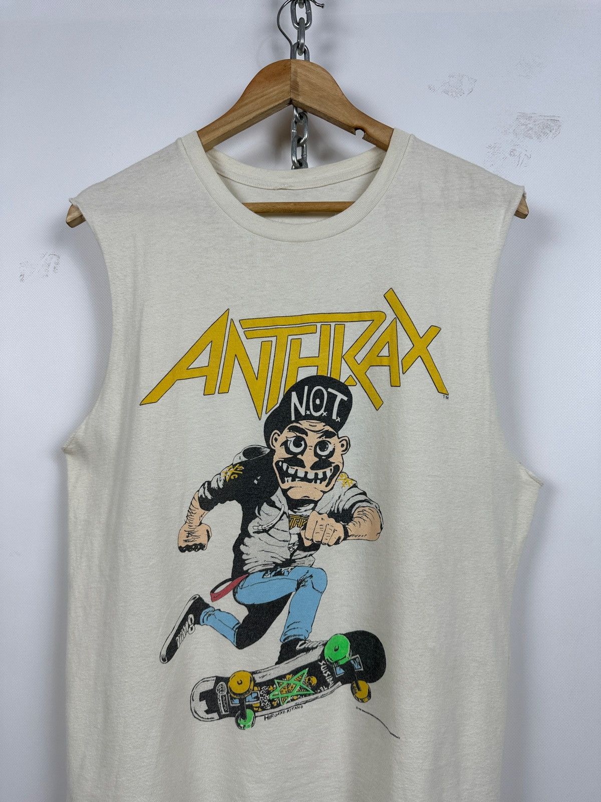 Band Tees 1987 Vintage Anthrax Skate Mosh It Up Sleeveless Size US M / EU 48-50 / 2 - 3 Thumbnail