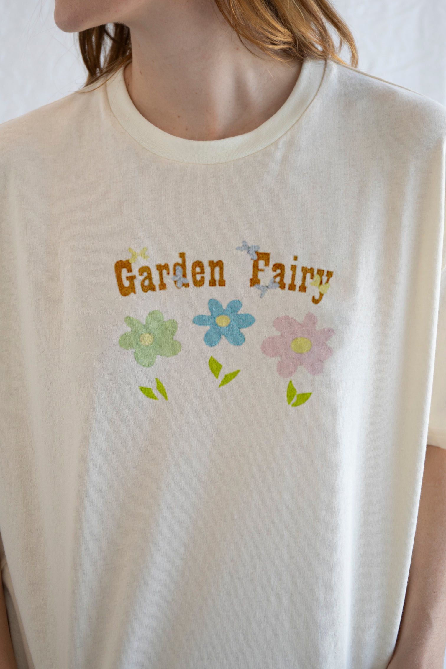 Vintage Garden Fairy Tee | Whimsical Nature Graphic Shirt Size S / US 4 / IT 40 - 1 Thumbnail