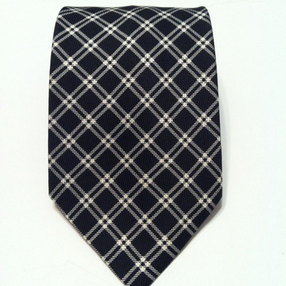 Paul Stuart PAUL STUART MENS NEW BLACK SILK TIE WIDTH: 3 3/4" Size ONE SIZE - 2 Thumbnail