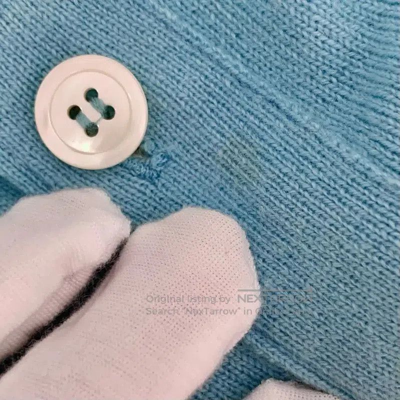 Thom Browne Thom Browne Blue Cashmere Short Cardigan . Size XS / US 0-2 / IT 36-38 - 9 Thumbnail