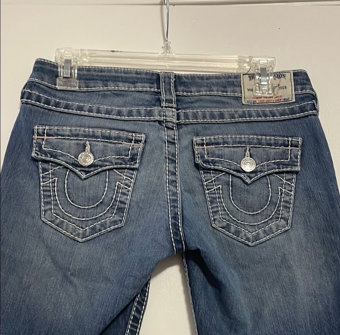 True Religion True Religion Blue Jean Shorts Size 27" / US 4 / IT 40 - 4 Thumbnail