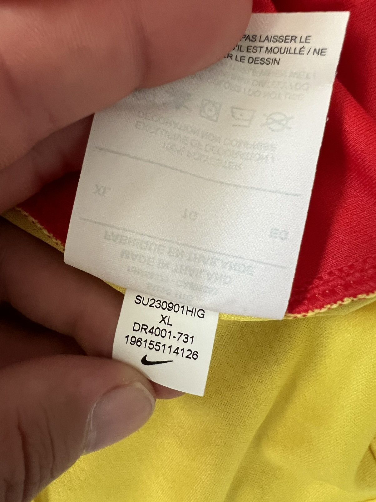 Nike Nike China CFA Soccer Jersey Yellow National Team Size XL / US 12-14 / IT 48-50 - 9 Thumbnail