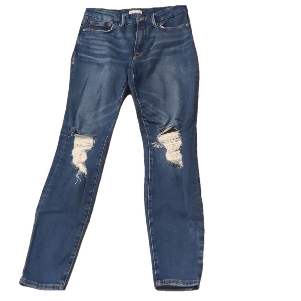 Good American Good American distressed jeans size 6/28 Size 28" / US 6 / IT 42 - 1 Thumbnail