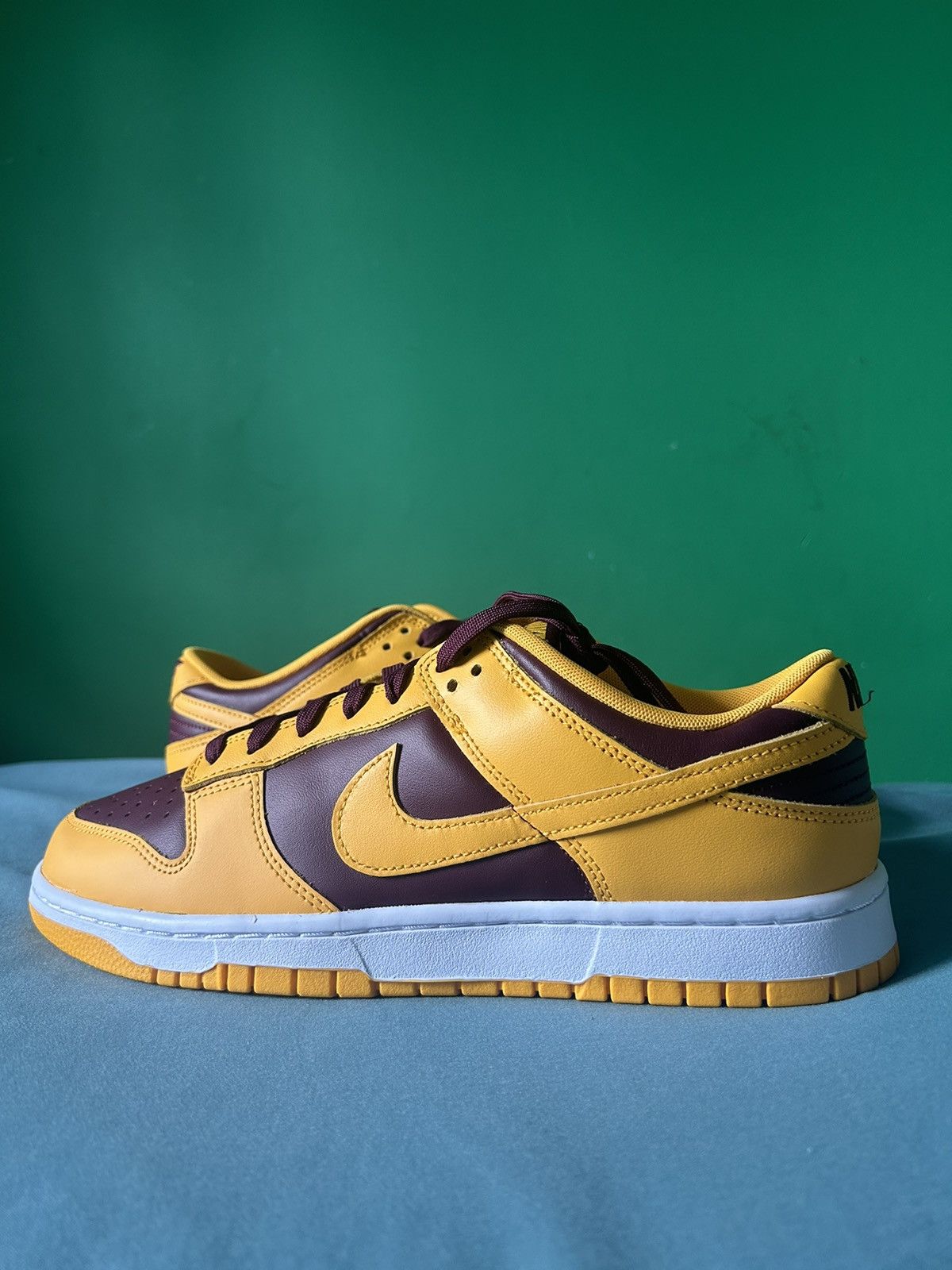 image of Nike Dunk Low Arizona State 2022 Shoes in Gold, Men's (Size 11)