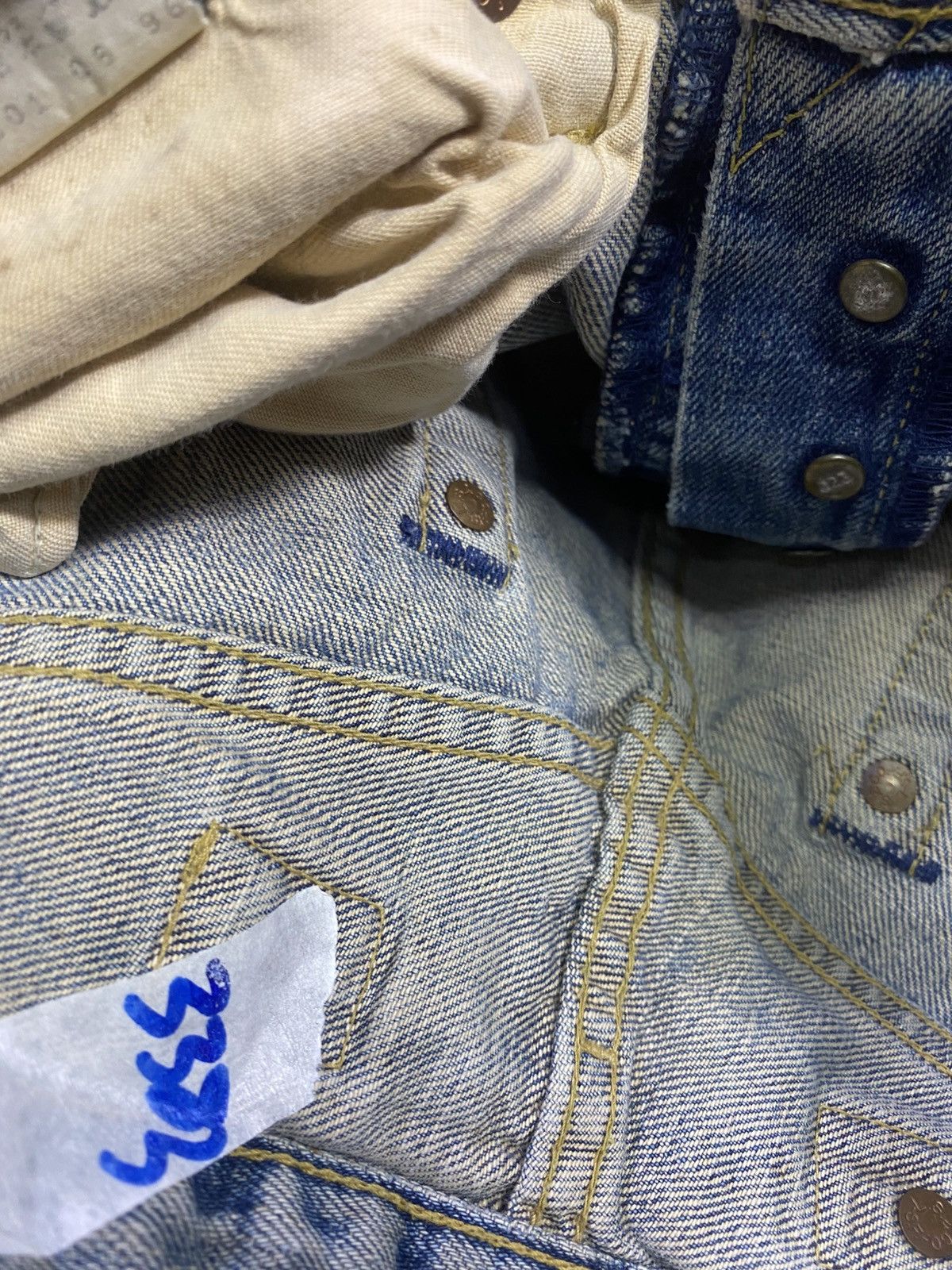 Levi's Vintage levis jeans distressed selvage Levi’s 702 3383 Size US 31 - 15 Thumbnail