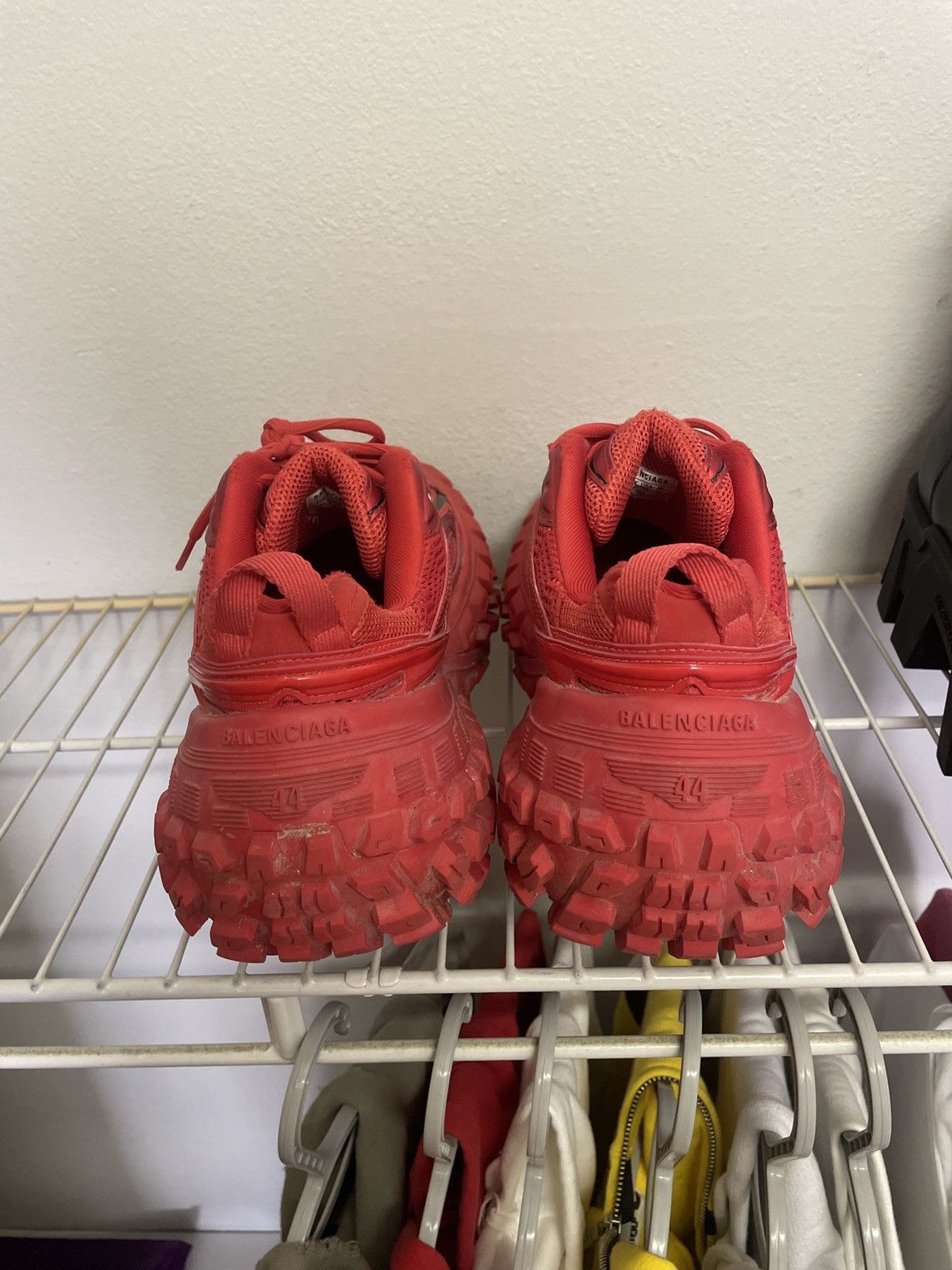 Balenciaga Balenciaga Defender Bouncer Shoes Red | Grailed