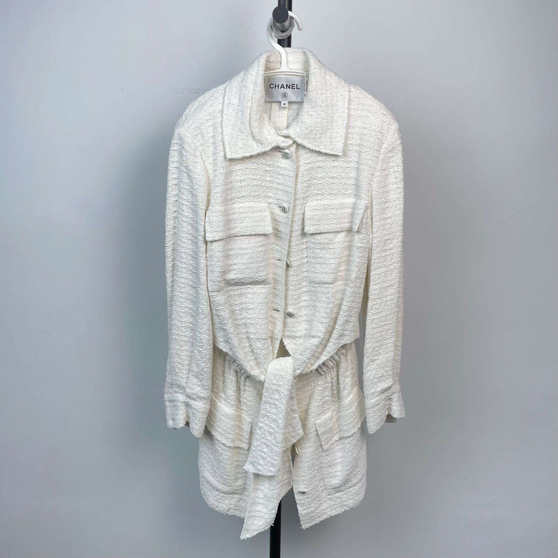 Chanel Chanel 21C Resort White Sash Coat Size XS / US 0-2 / IT 36-38 - 1 Thumbnail
