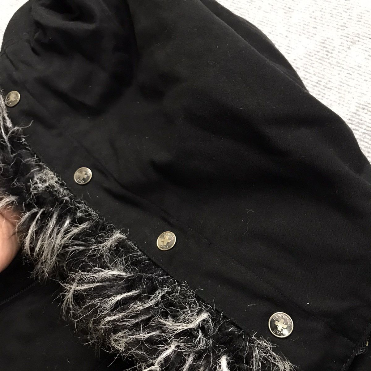 If Six Was Nine × Japanese Brand FUR HOODIES SHO BERNINGS BLACK JACKET Size US L / EU 52-54 / 3 - 17 Thumbnail