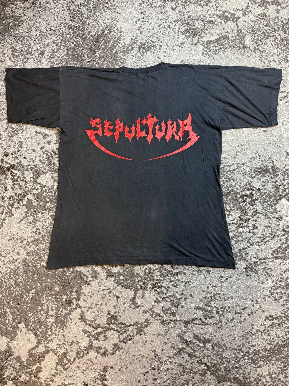 Vintage Sepultura Vintage 90s Morbid Visions big all over print Meta Size US L / EU 52-54 / 3 - 6 Thumbnail