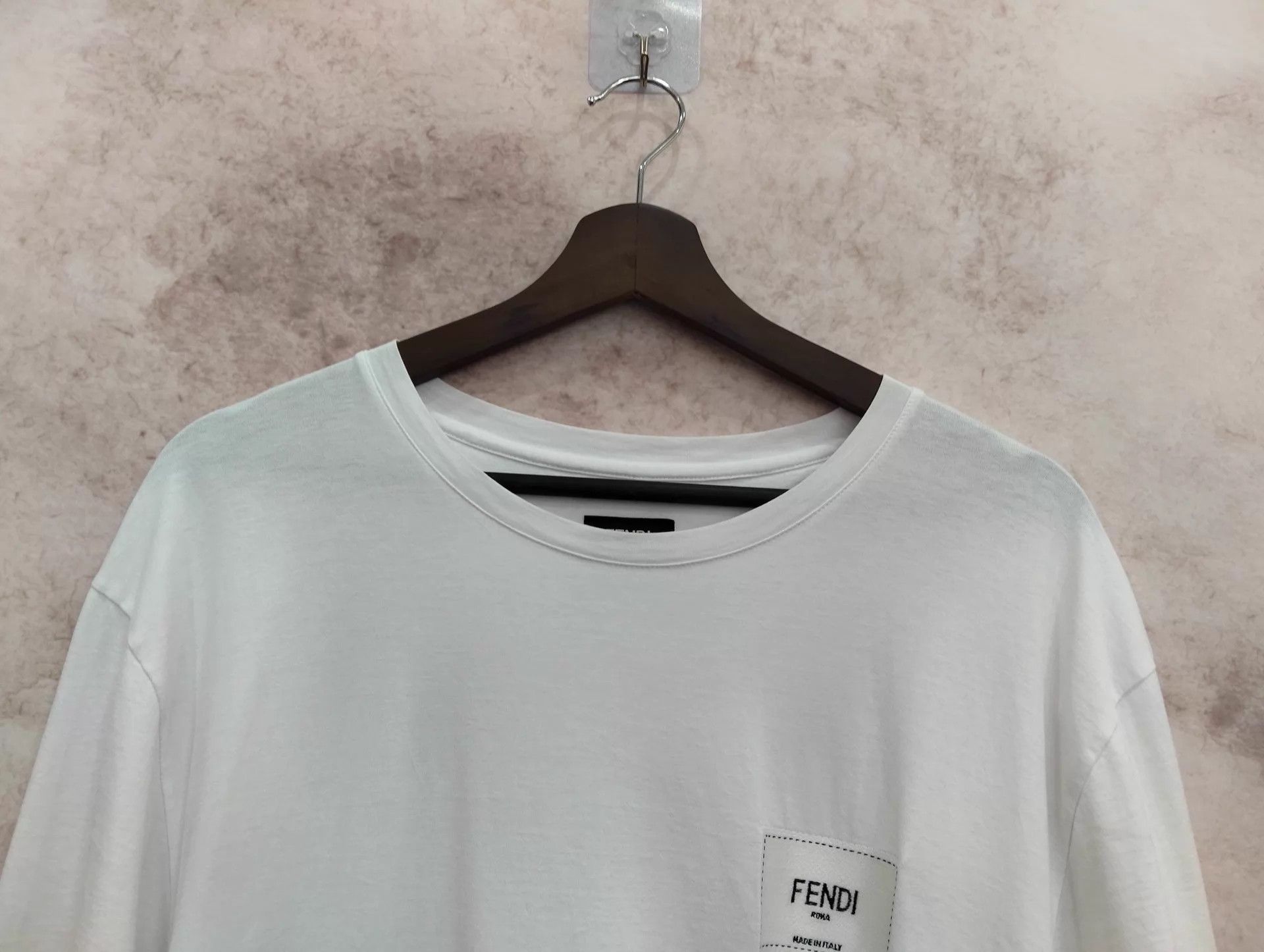 Fendi FENDI White Short-Sleeve T-Shirt L 95 New Size US L / EU 52-54 / 3 - 3 Thumbnail