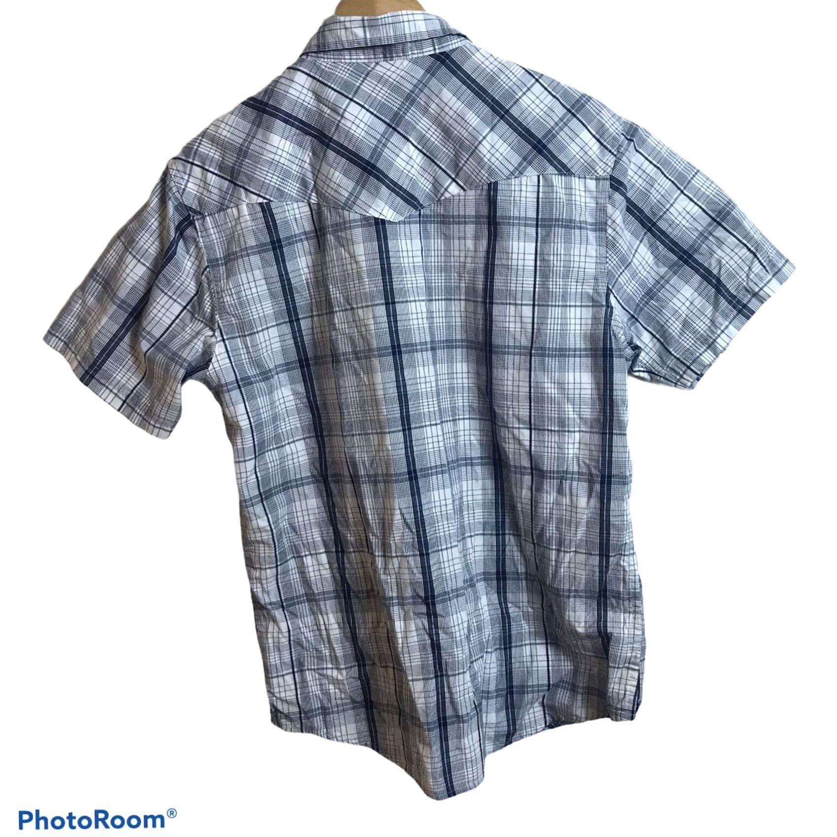 Levi's Levi’s Shirt Mens Sz Medium Short Sleeve Western Plaid Pearl Snap Levi Strauss Size US M / EU 48-50 / 2 - 4 Thumbnail