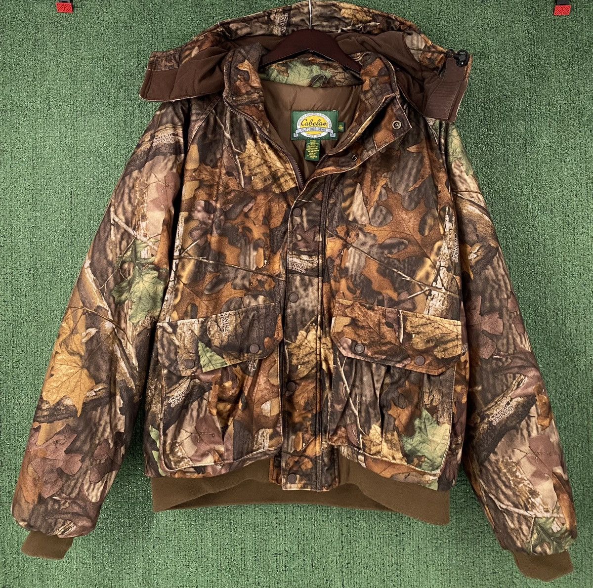 Cabelas Vintage Y2K Cabela’s Leaf Tree Bark Camo Winter Jacket 2XL Size US XXL / EU 58 / 5 - 1 Thumbnail
