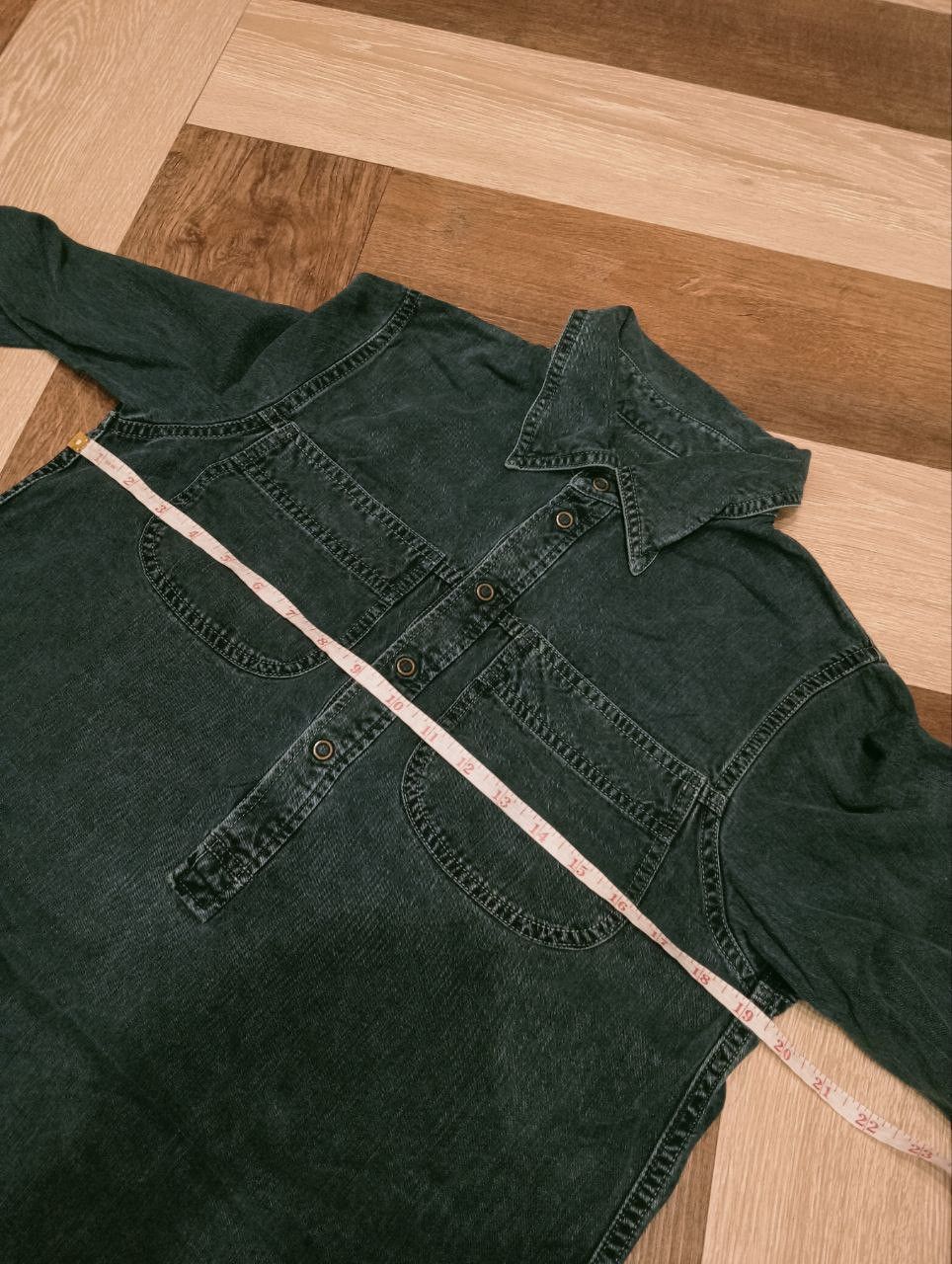 Issey Miyake VINTAGE HAI SPORTING GEAR HALF BUTTON DENIM SHIRT Size M / US 6-8 / IT 42-44 - 7 Thumbnail