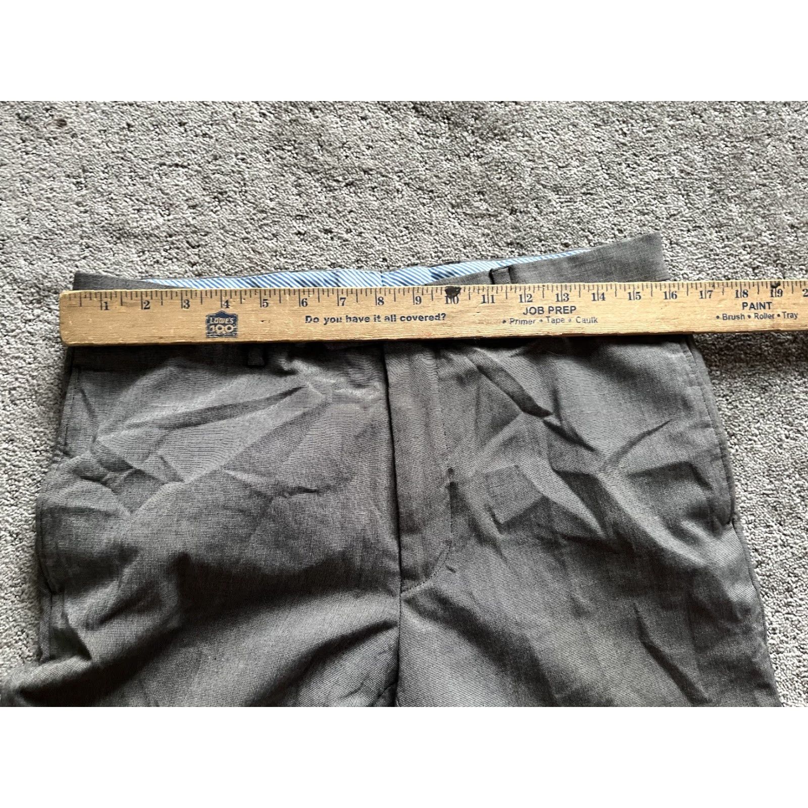 Tommy Hilfiger Tommy Hilfiger Pants Mens 32x30 Flat Front Straight Leg Gray Sol Polyester Blend Size US 32 / EU 48 - 5 Thumbnail