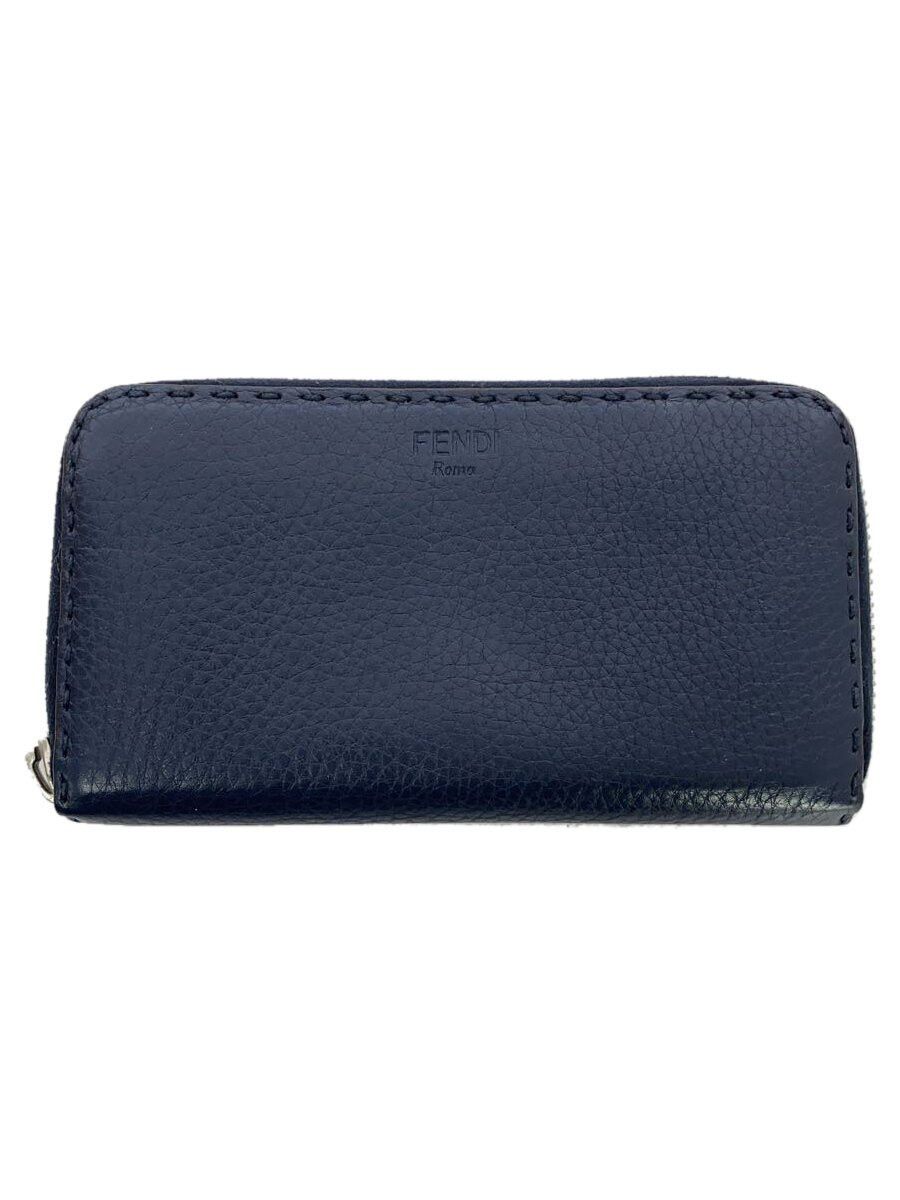 Fendi Fendi Leather Long Wallet Navy Size ONE SIZE - 1 Thumbnail