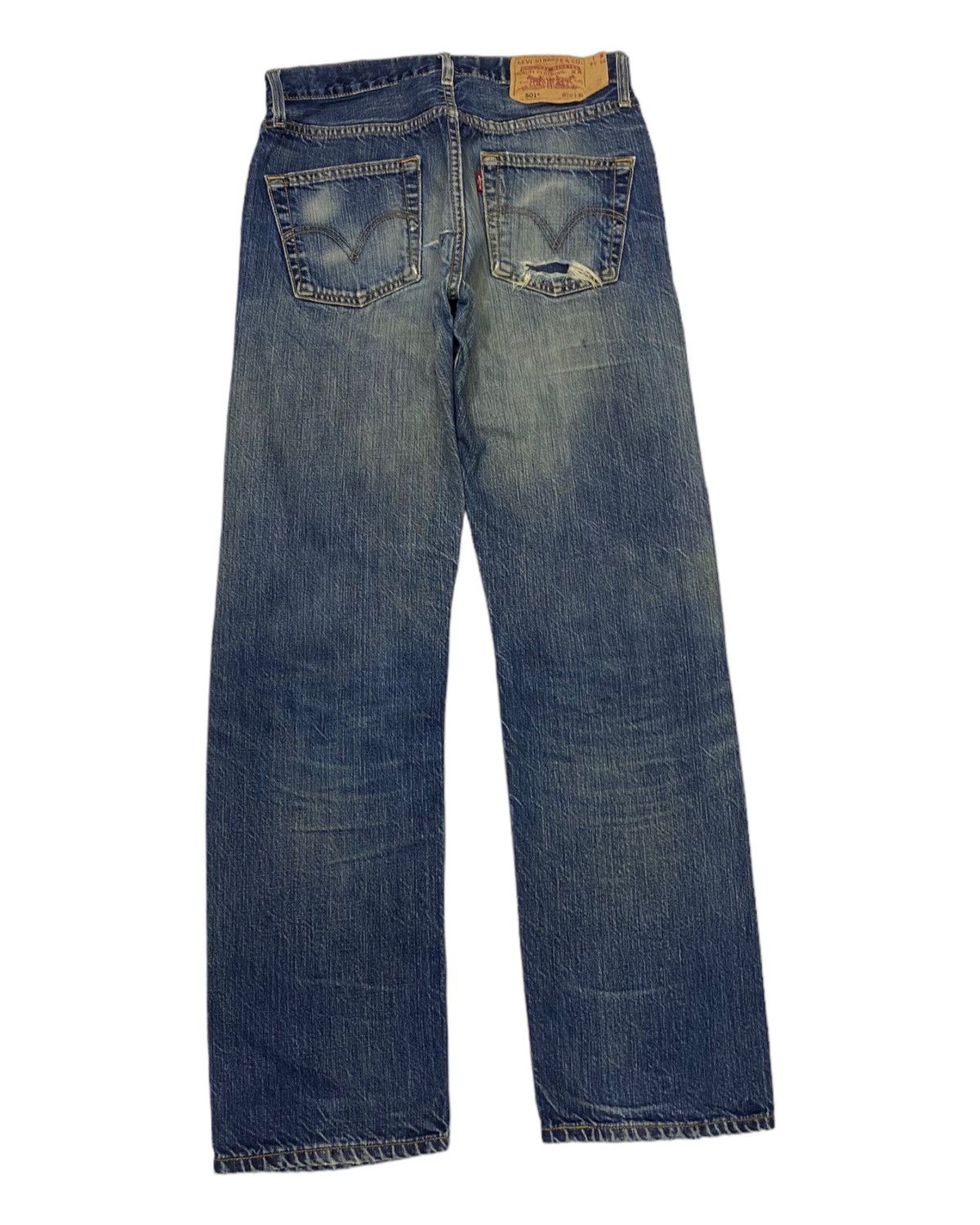 Levi's 🔥VINTAGE LEVIS 501 JAPAN DISTRESSED DENIM JEANS Size US 30 / EU 46 - 4 Thumbnail