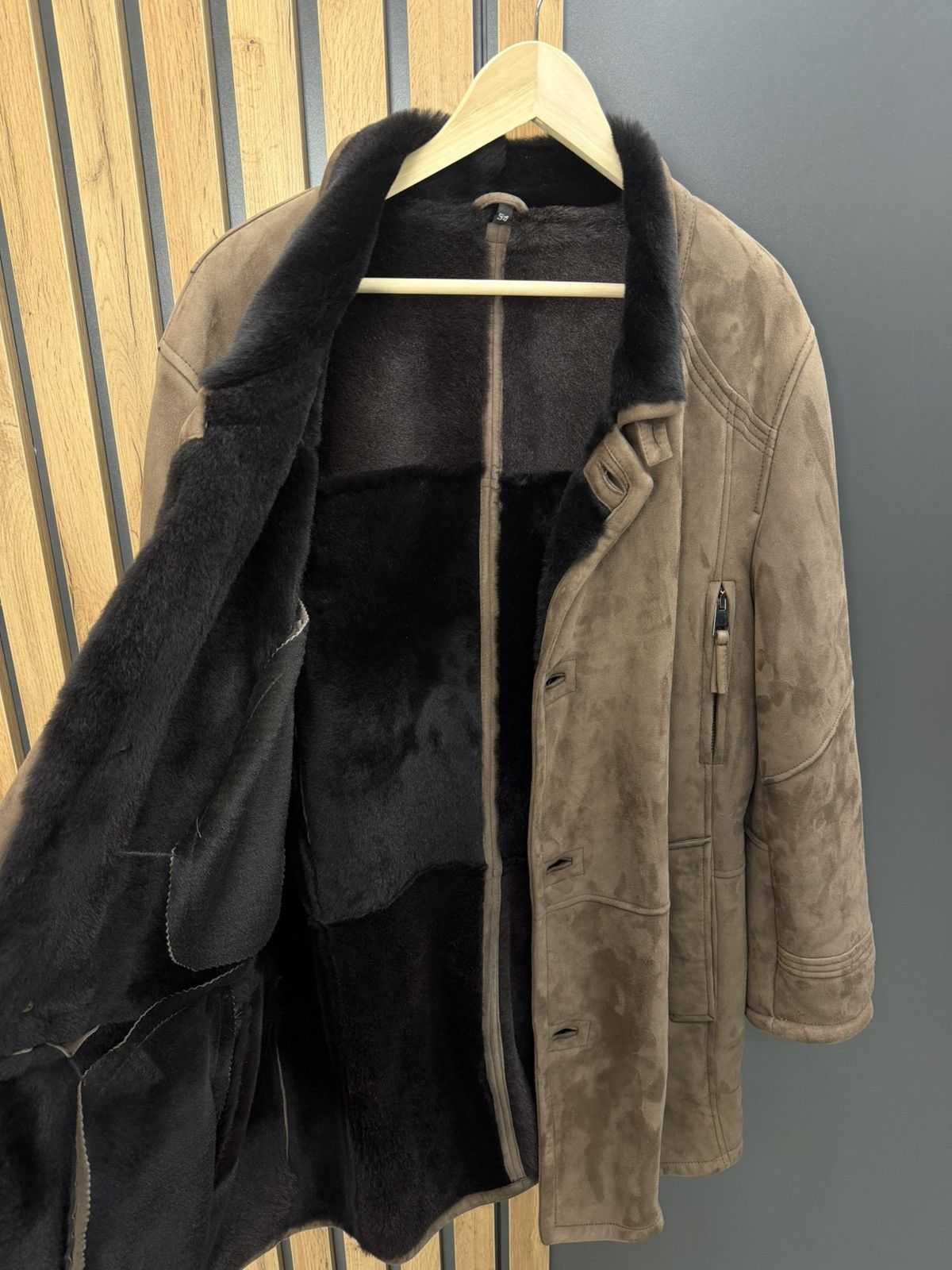 Other Men’s Shearling Sheepskin Coat Brown Size 54 Size US L / EU 52-54 / 3 - 7 Thumbnail