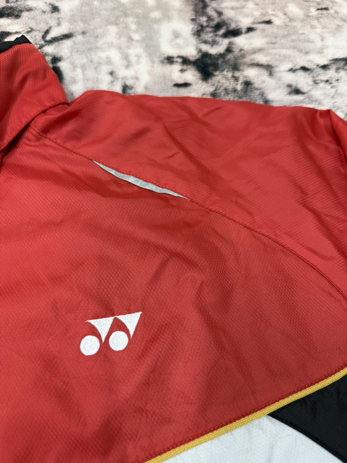 Japanese Brand Vintage 90s Yonex Double Breasted Hidden Hoodie Windbreaker Size US XL / EU 56 / 4 - 7 Thumbnail