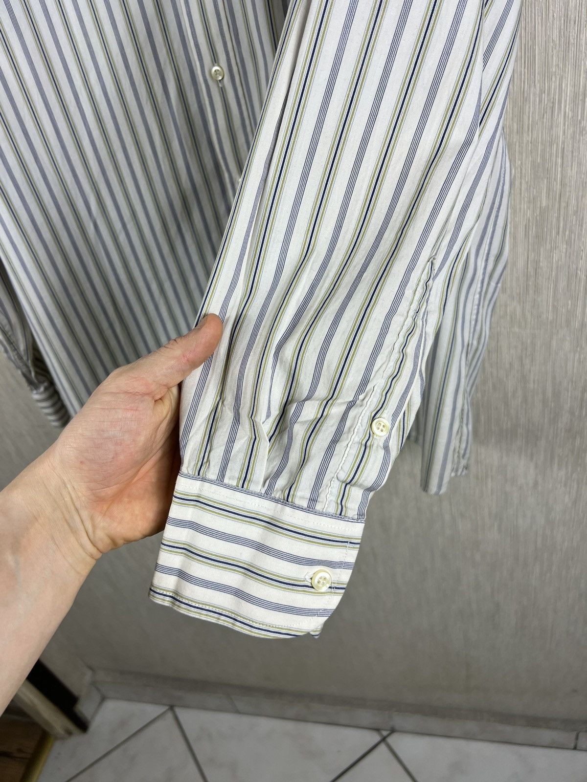 Burberry Vintage Burberrys of London archival striped button up shirt Size US L / EU 52-54 / 3 - 11 Thumbnail