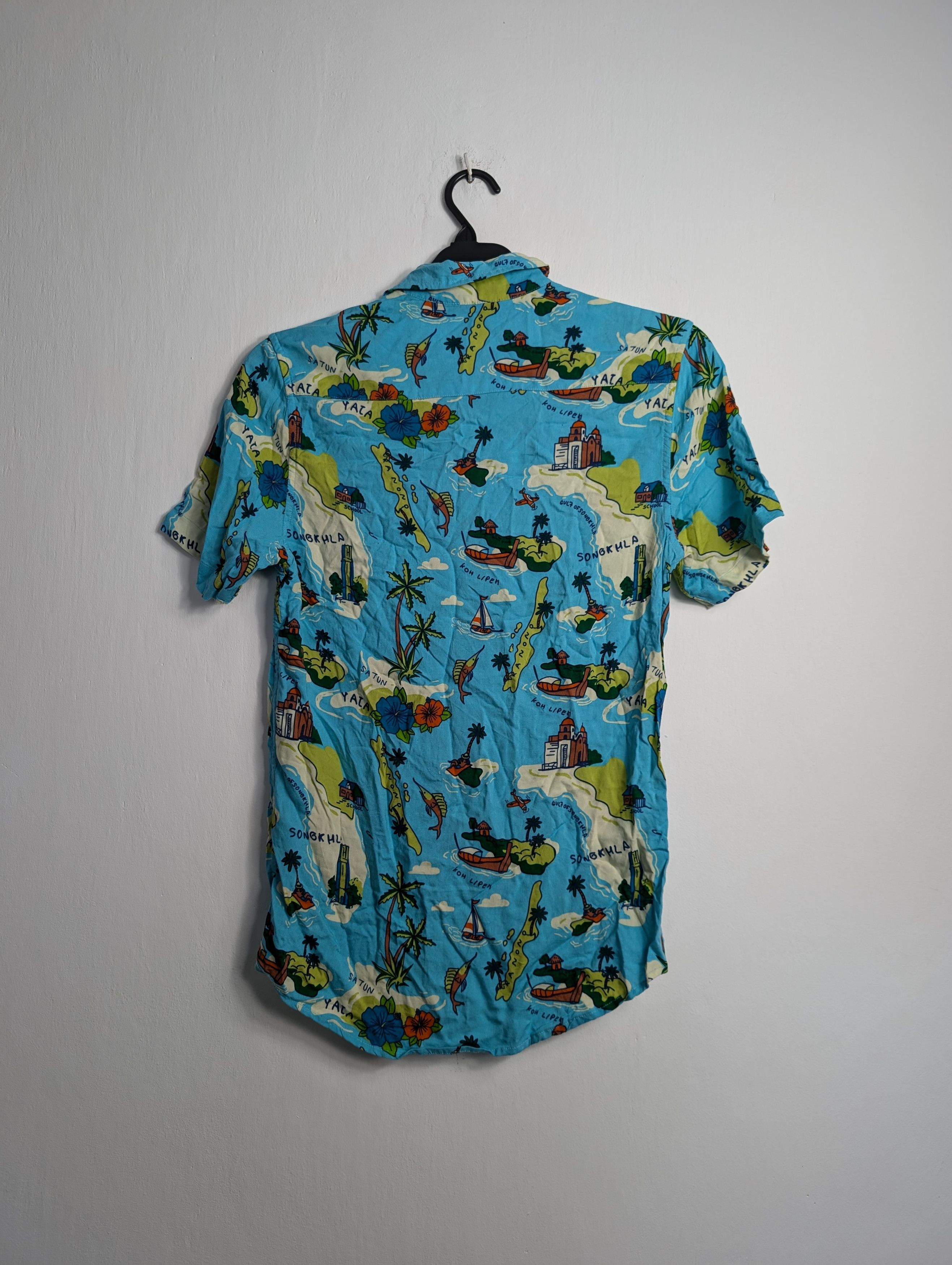 Vintage Vintage Y2K Hawaiian Shirt - Summer Floral Palm Tree Print Size US S / EU 44-46 / 1 - 4 Thumbnail
