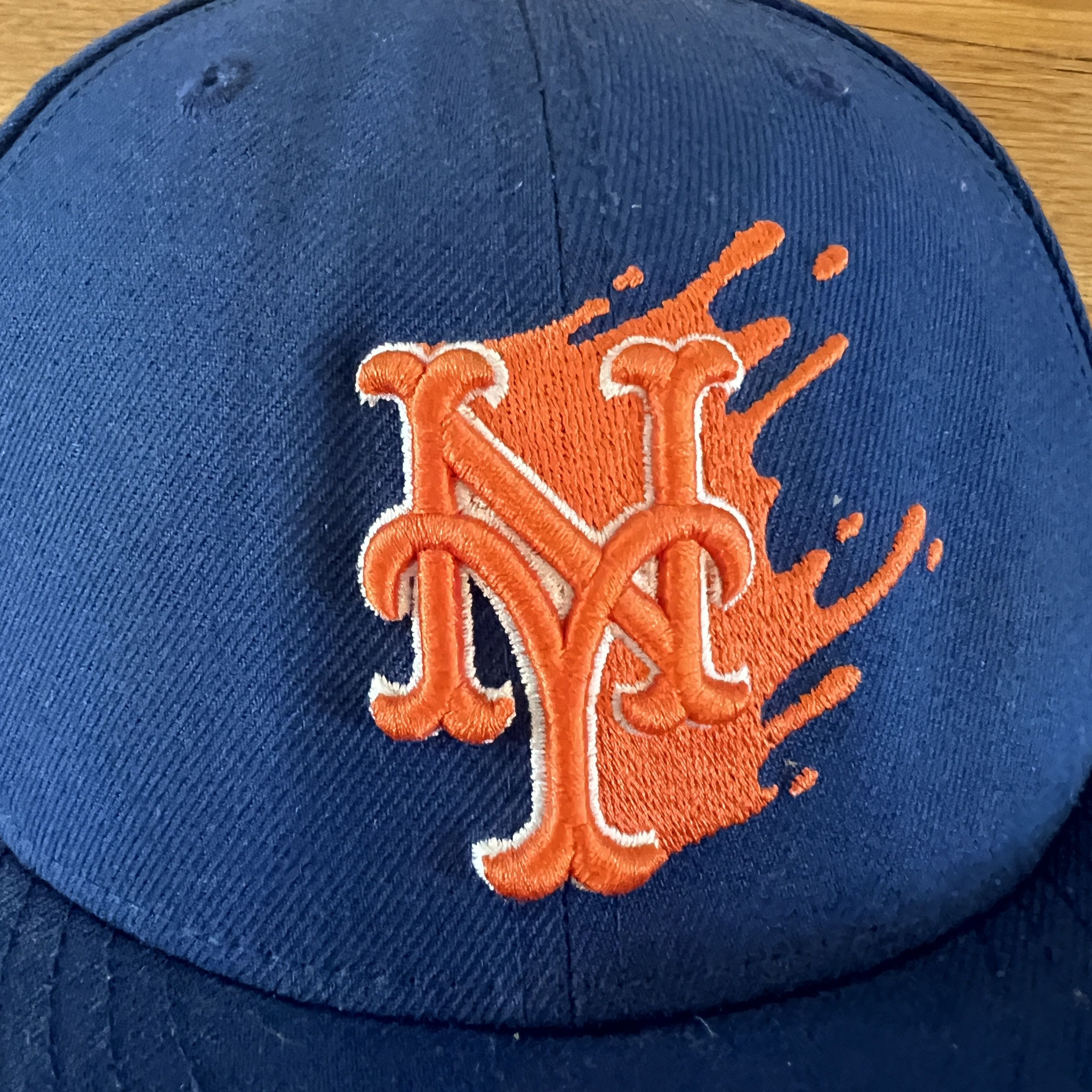 New Era New York Mets Paint Drip Fitted Wool 59Fifty Hat - 7.5 Size ONE SIZE - 2 Thumbnail