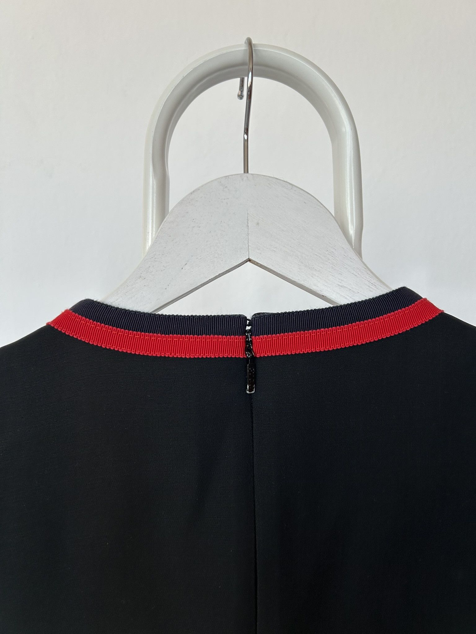 Gucci 2017 Gucci ribbon trim short sleeve wool and silk mini dress Size M / US 6-8 / IT 42-44 - 9 Thumbnail