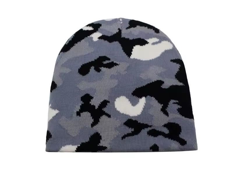 Japanese Brand Camouflage Knitted Hat Beanie Unisex Size ONE SIZE - 2 Thumbnail