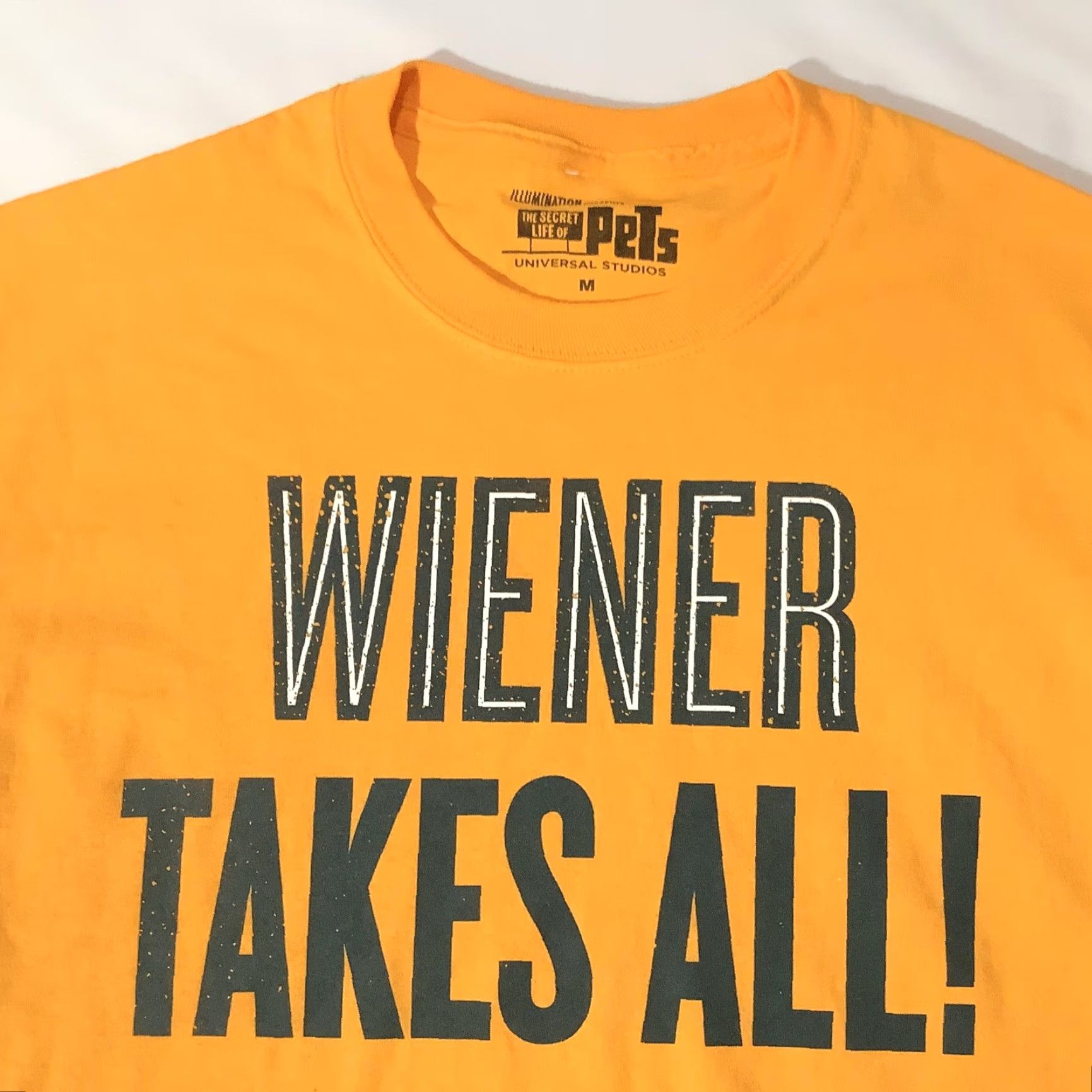 Alife Secret Life Of Pets Shirt Mens Medium Gold Wiener Takes All Graphic Tee Size US M / EU 48-50 / 2 - 2 Thumbnail