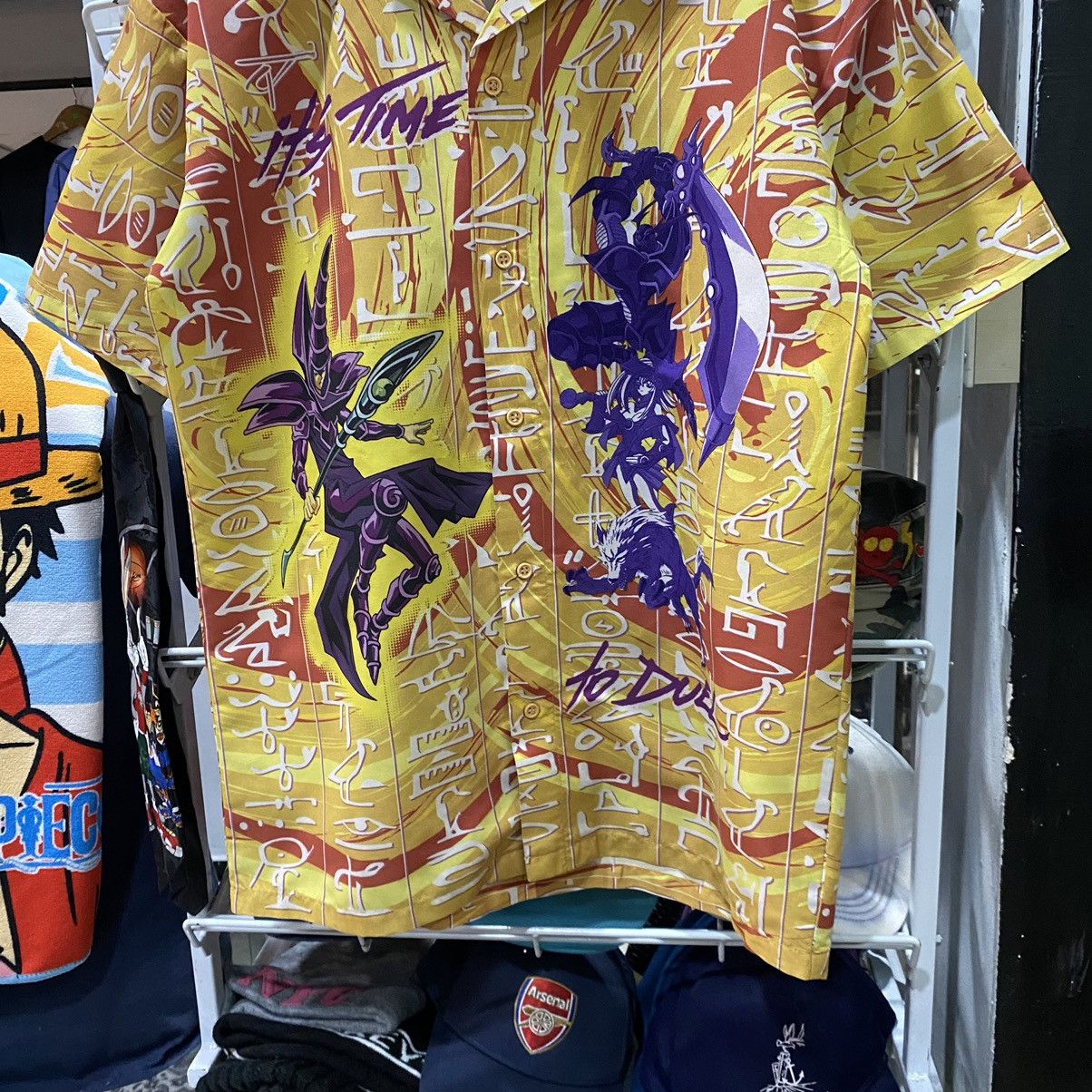 Anime × Japanese Brand × Vintage VINTAGE 1996 RARE‼️YuGiOh AOP Underlicense Shirts Button Ups Size US L / EU 52-54 / 3 - 4 Thumbnail