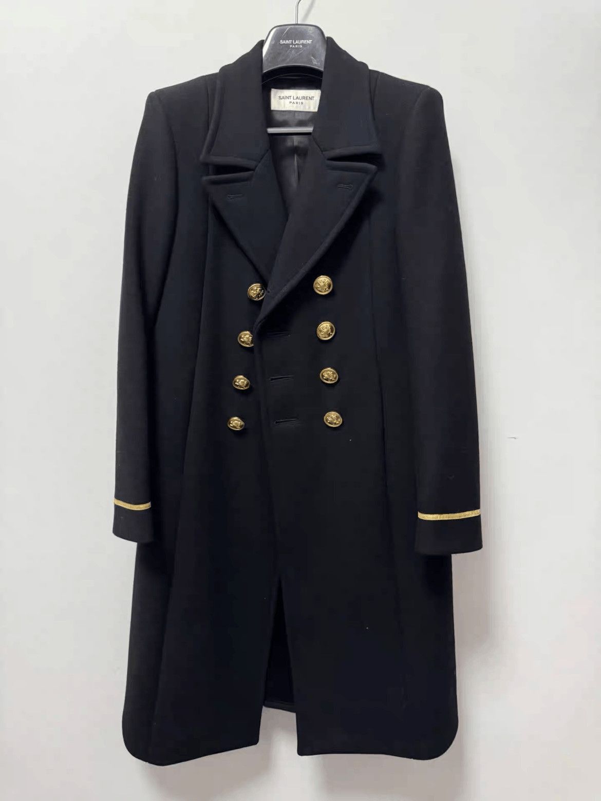 Saint Laurent Paris Sz 48 Saint Laurent Paris by Hedi 16AW Golden ButtonCoat-25 Size US M / EU 48-50 / 2 - 1 Thumbnail