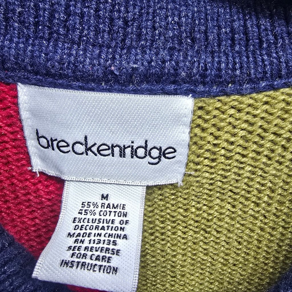 The Unbranded Brand Breckenridge Colorful Patchwork Vest Snowflake Design med Size M / US 6-8 / IT 42-44 - 3 Thumbnail