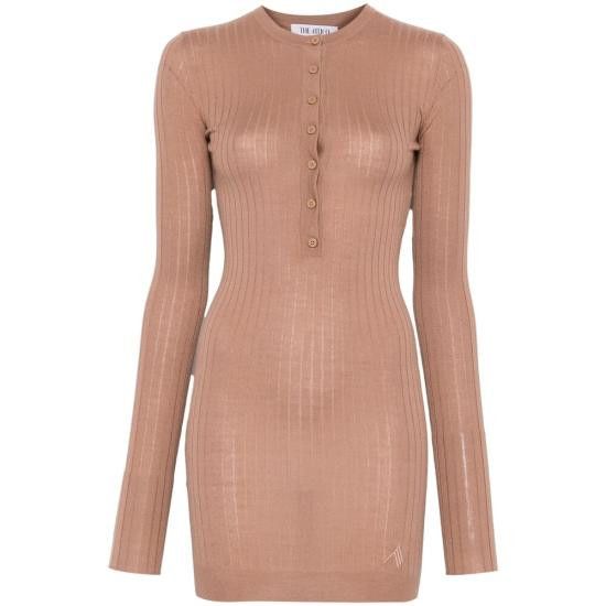 The Attico THE ATTICO Women Dresses 250WCA00348 KWS006AA 046 BROWN Size S / US 4 / IT 40 - 1 Thumbnail