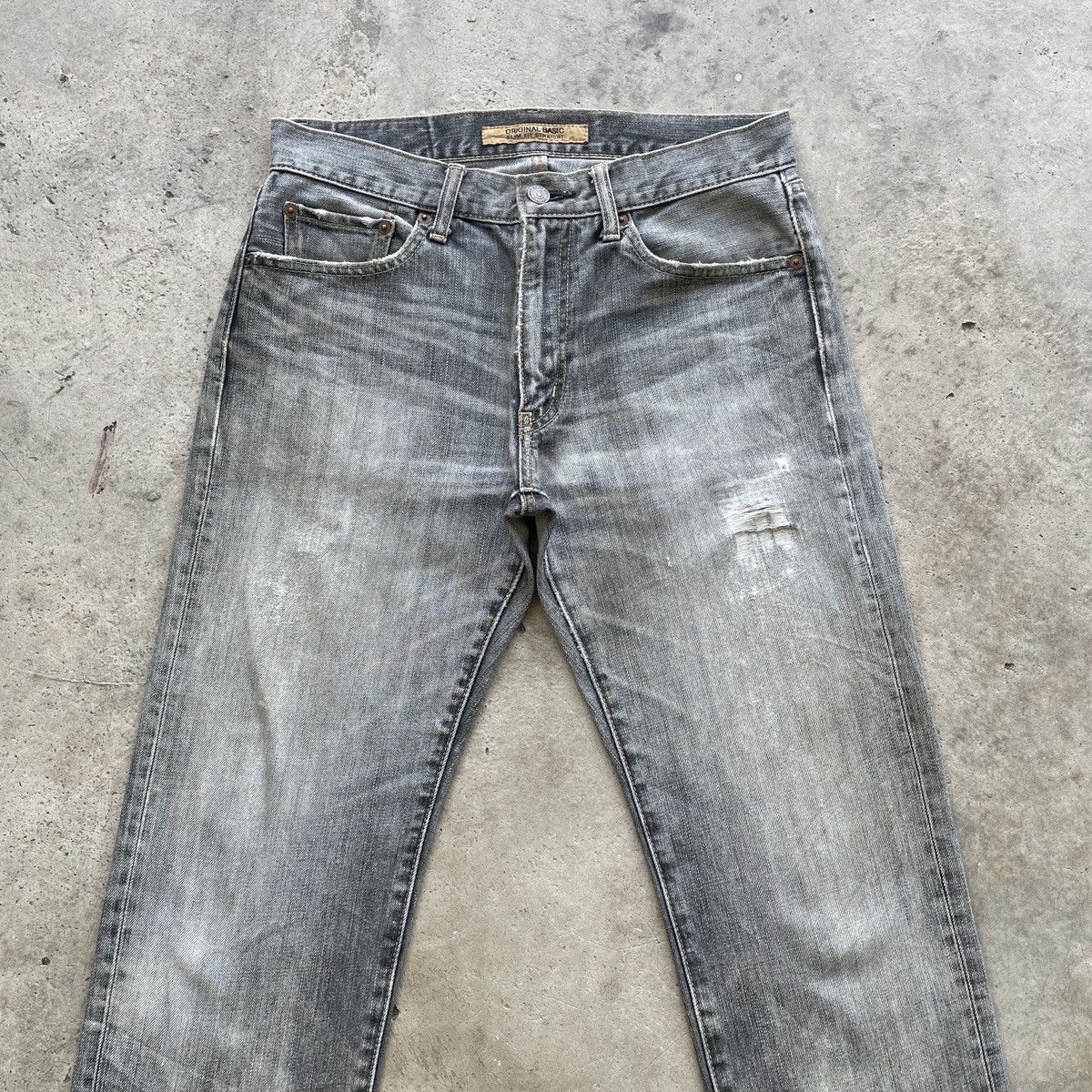 Japanese Brand W31 Vintage Japanese Faded Black Distressed Jeans Pants Size US 31 - 3 Thumbnail